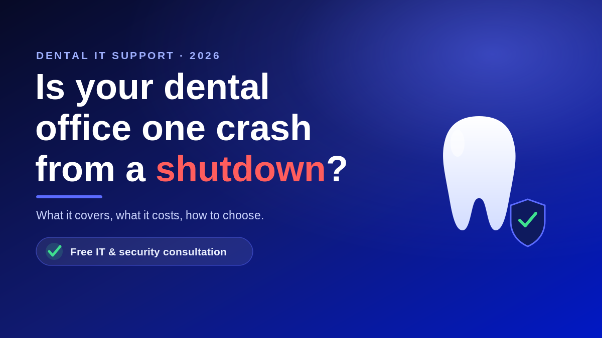 Dental IT Support: What Your Practice Needs and What It Should Cost (2026)