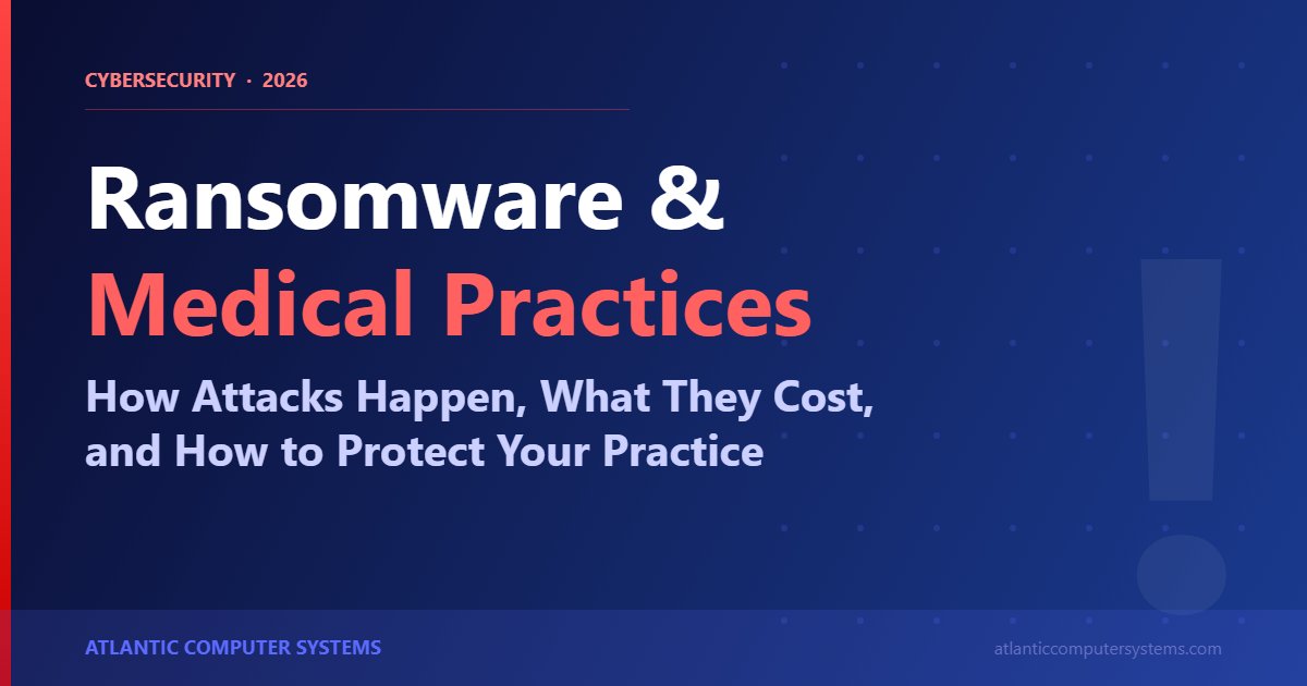 Ransomware attacks on medical practices - cybersecurity guide 2026
